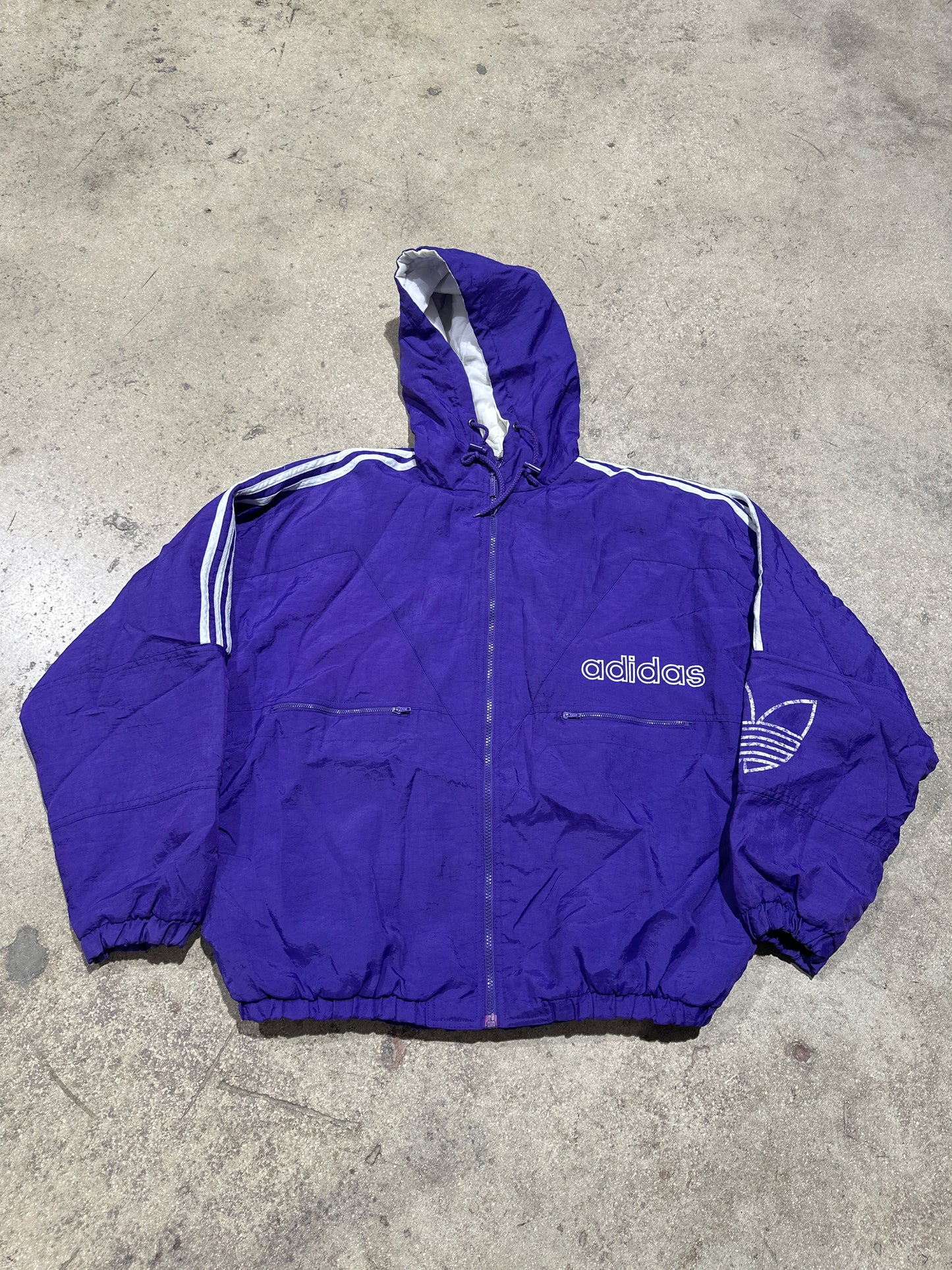 Adidas RSC Anderlecht Hooded Jacket - Purple Size Large