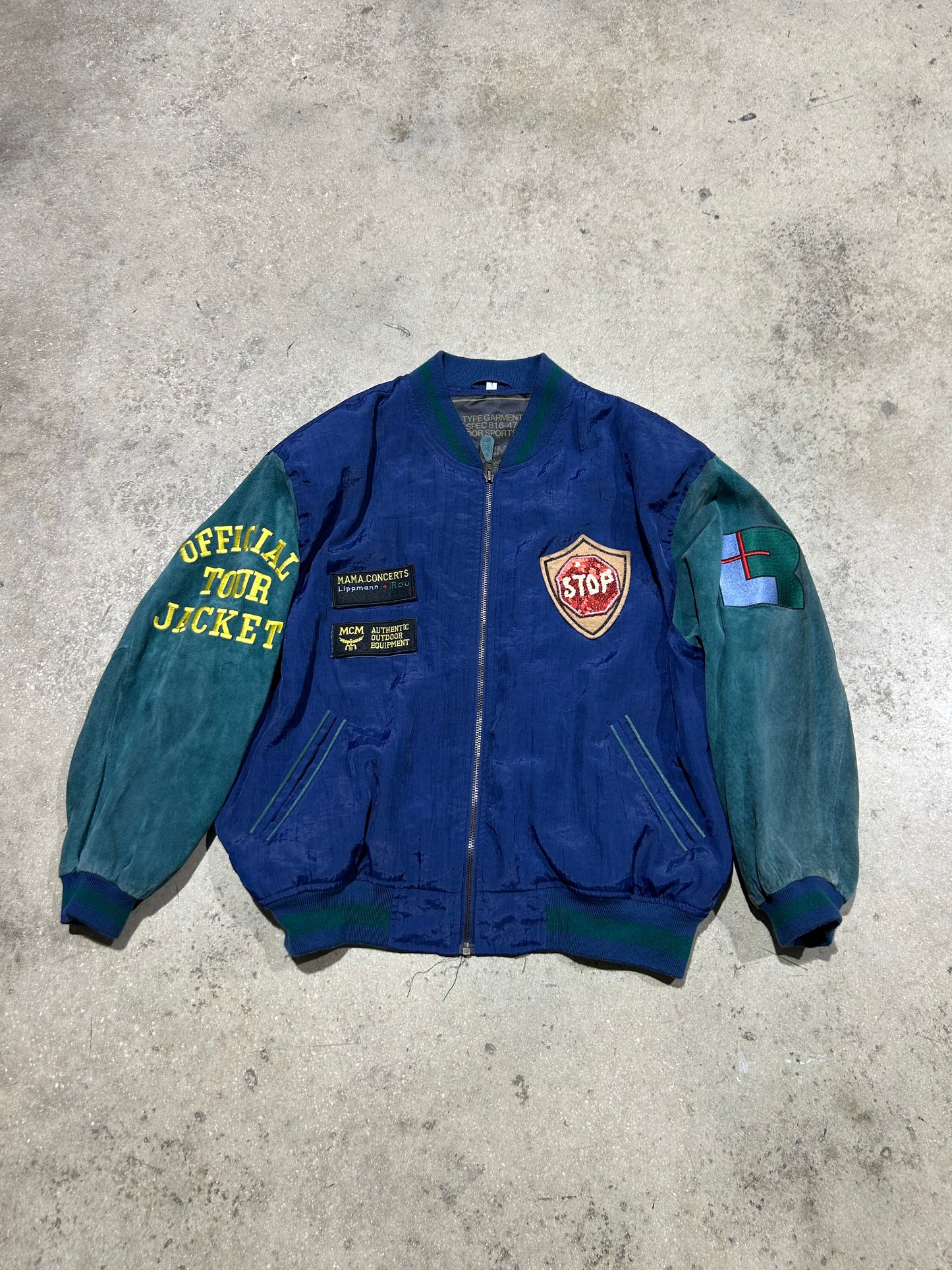 MCM Tour Jacket - Navy/Green Size Large