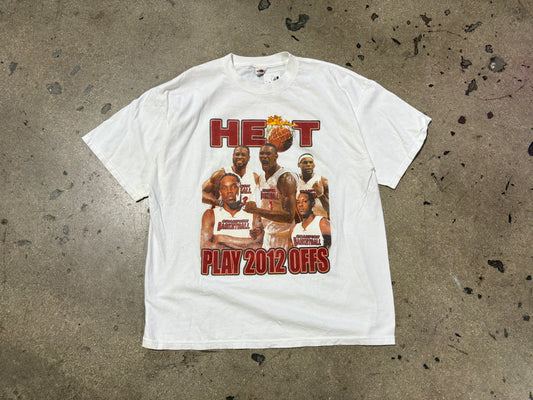 2012 Miami Heat Standing In Solidarity - White Size XL