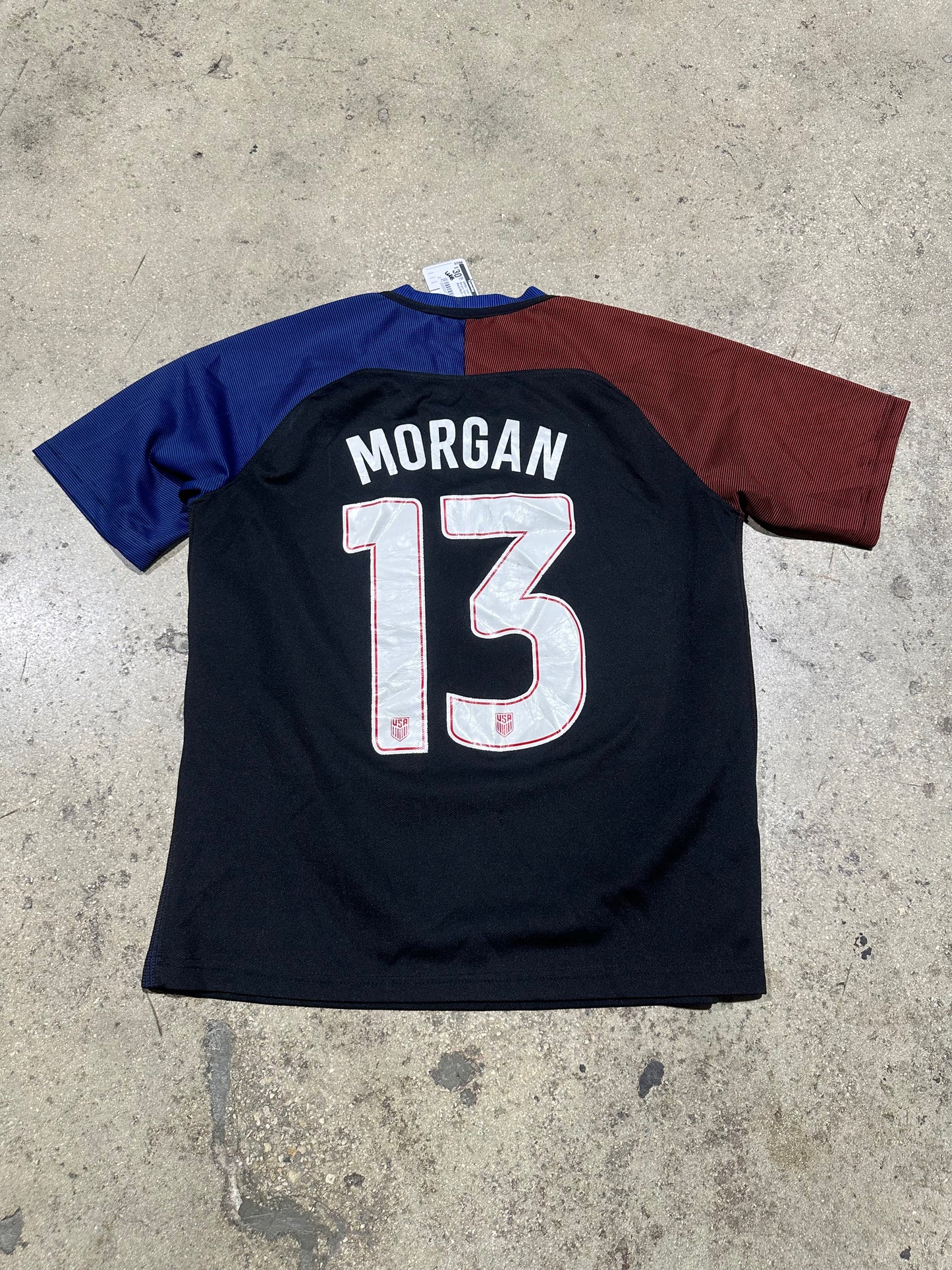 WMNS Team USA Alex Morgan Soccer Jersey - Black/Multi Size Large