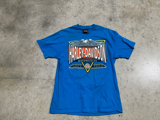 Harley-Davidson London, Ontario, Canada Tee - Blue Size Medium