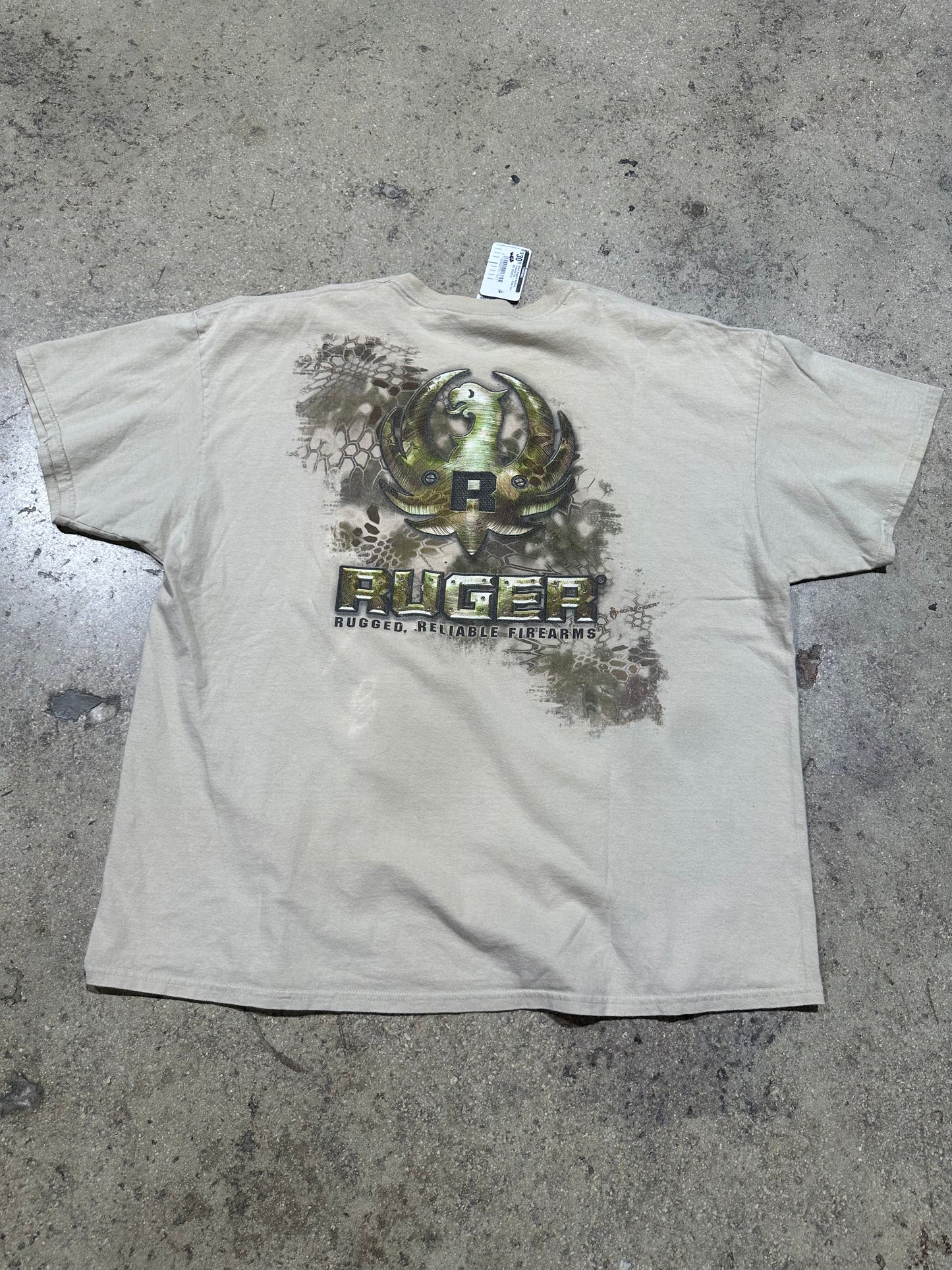 Ruger Rugged Reliable Firearms Tee - Khaki Size XXL