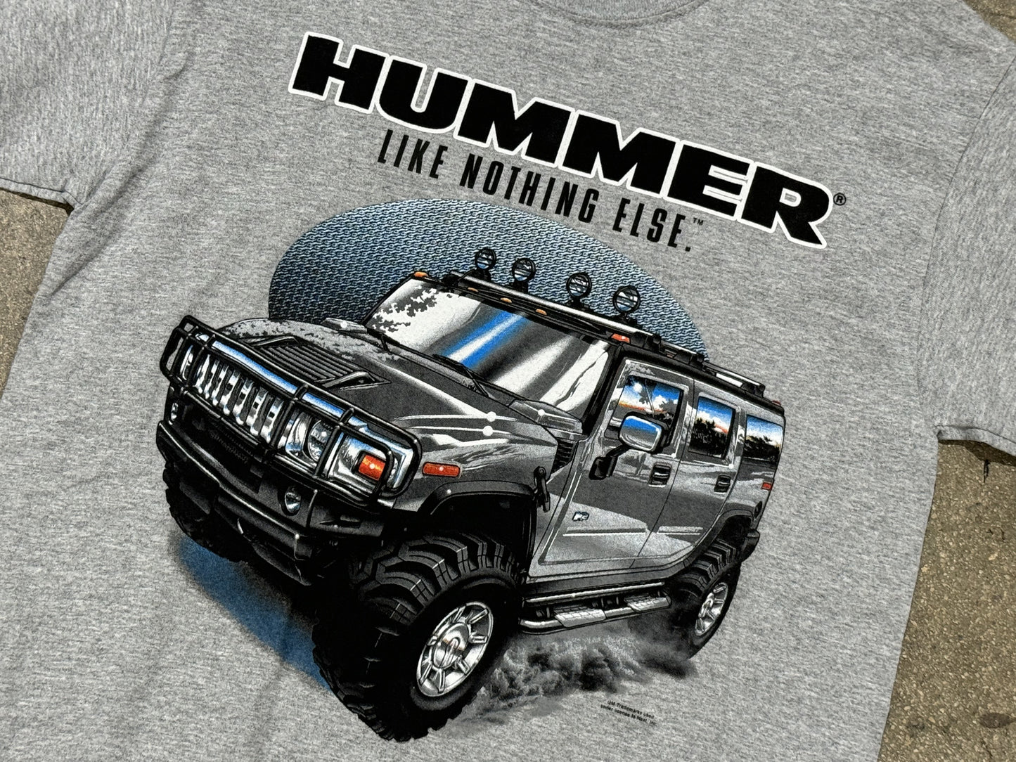 Hummer Like Nothing Else Tee - Grey Size Medium