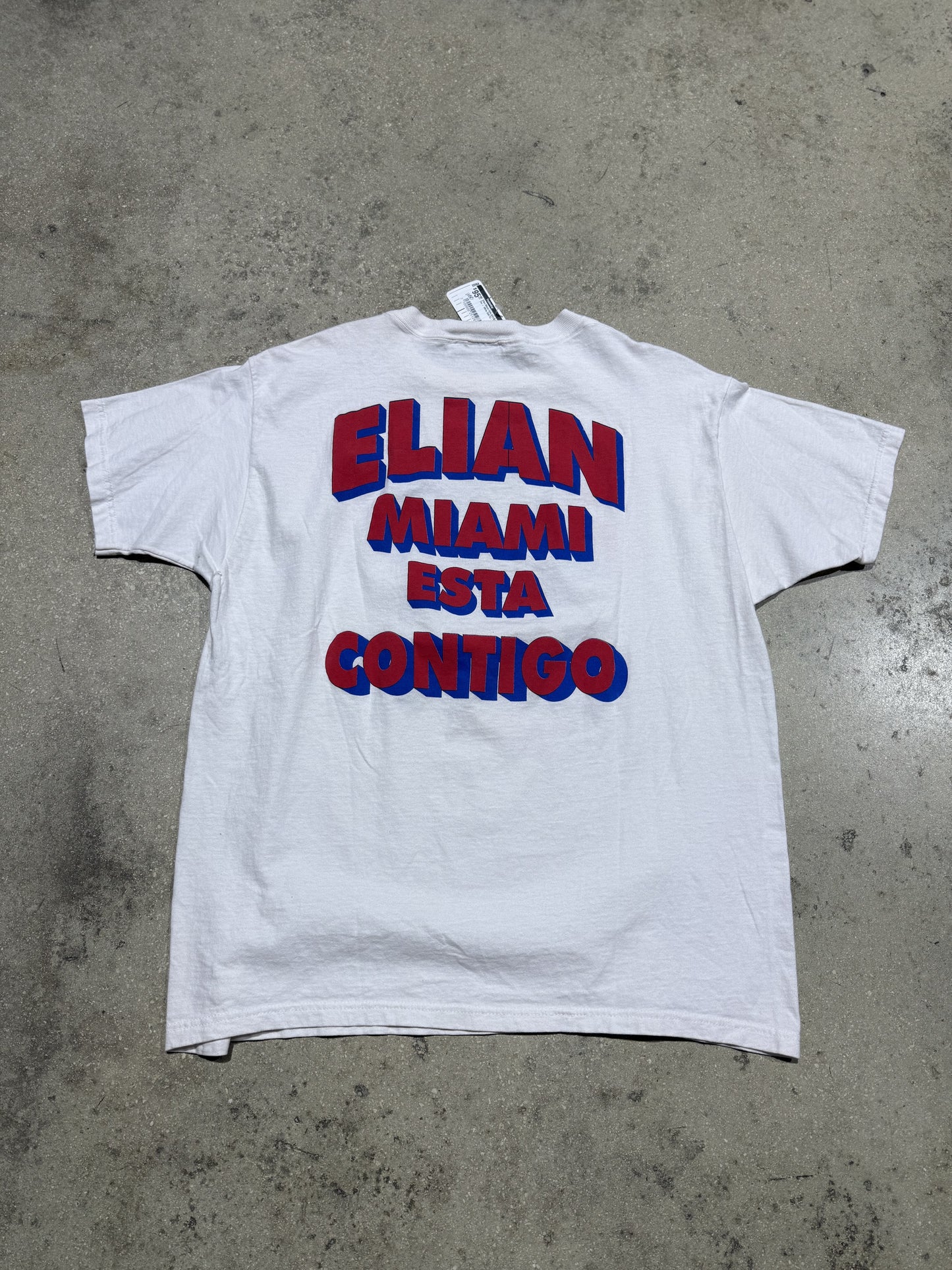 Elian Miami Esta Contigo Tee - White Size XL