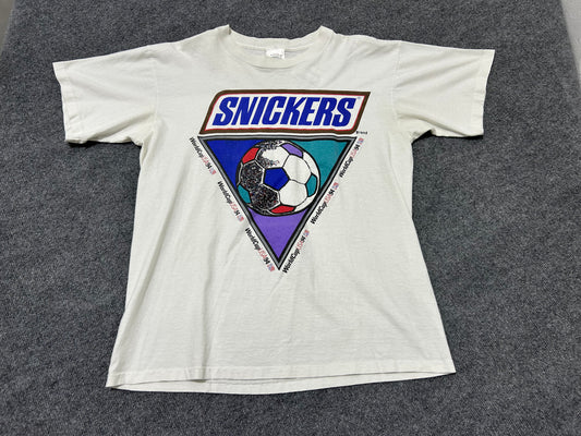 1994 Snickers World Cup USA Tee - White Size Large