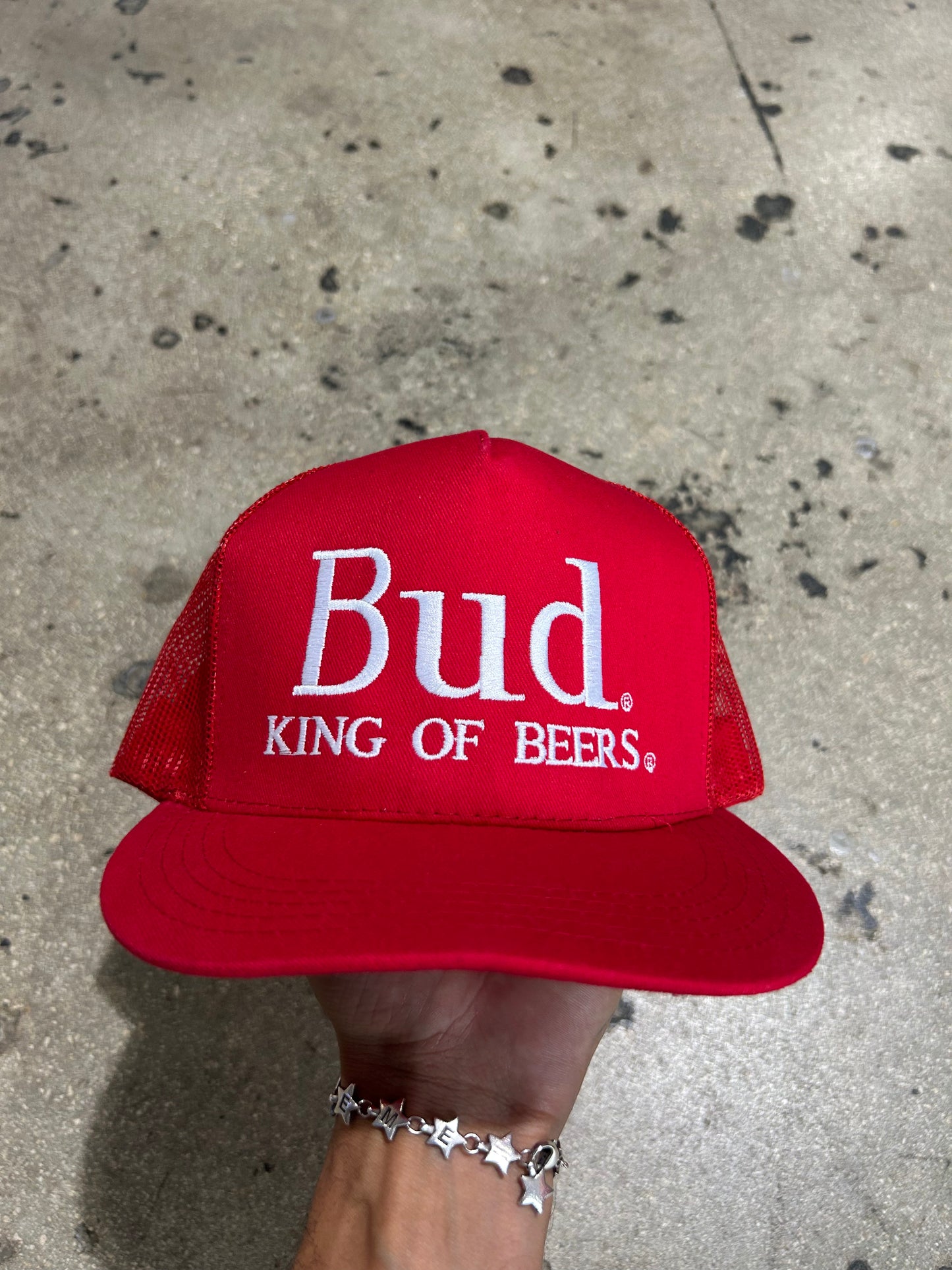 Bud King Of Beers Budweiser Hat - Red