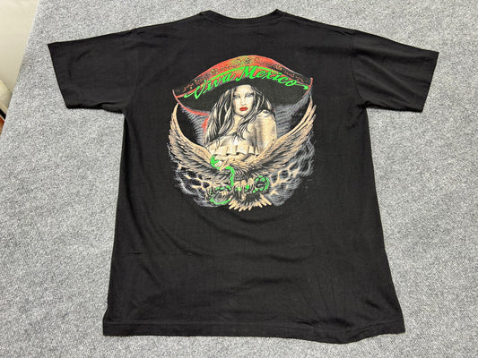 Viva Mexico Eagle Tee - Black Size Large