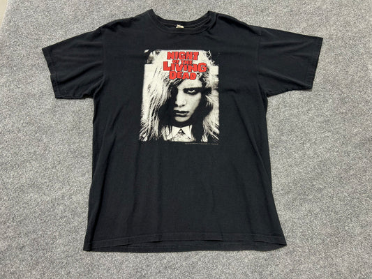 2009 Night of the Living Dead Female Zombie Tee - Black Size Large (22 x 28.5)