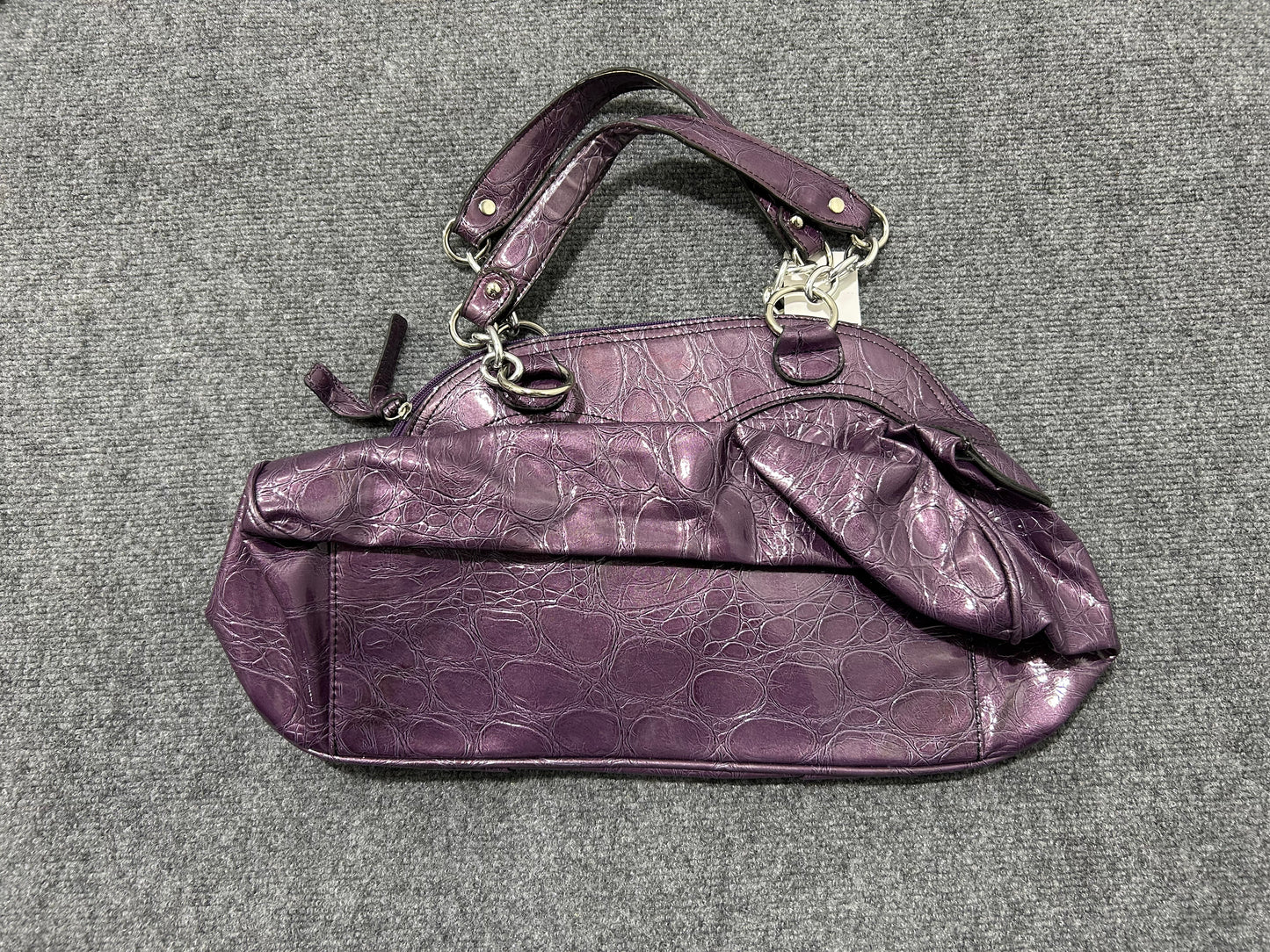 XOXO Crocodile Embossed Faux Leather Bag - Purple