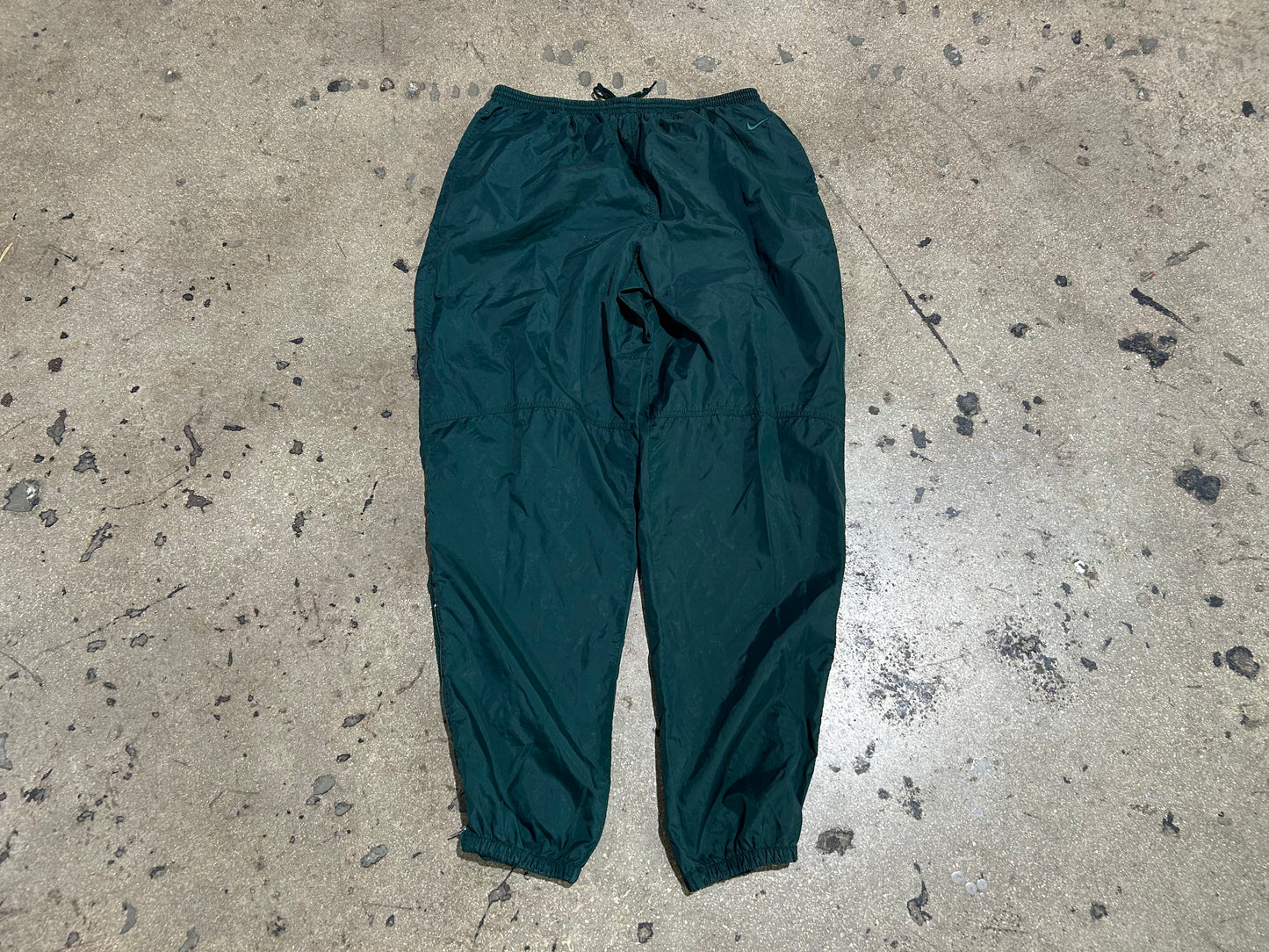 Nike Nylon Track Pants - Green Size XXL