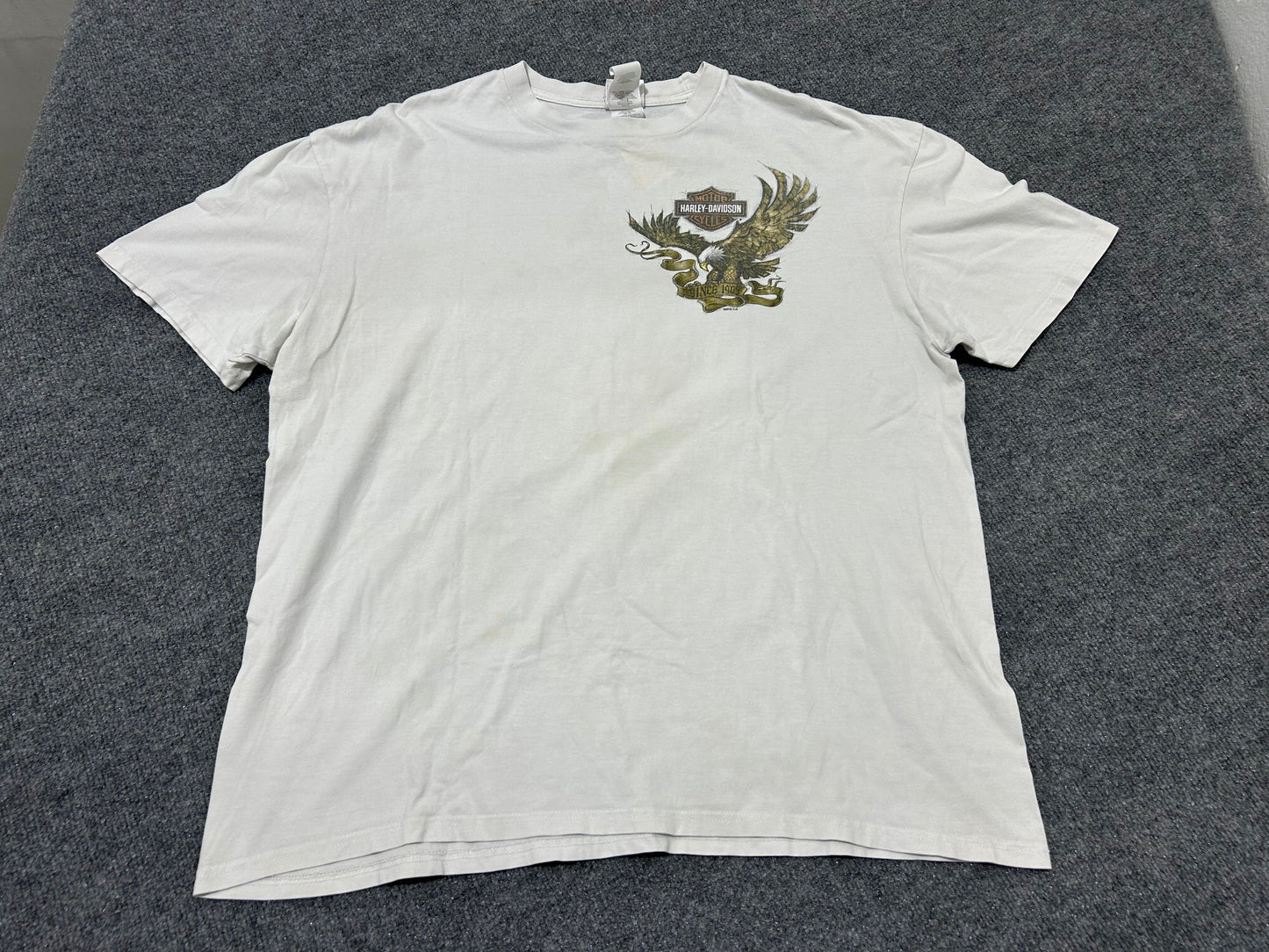 2012 Harley Davidson Big Twin Aruba Tee - White Size 2XL