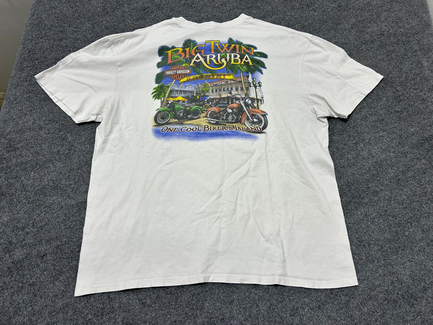 2012 Harley Davidson Big Twin Aruba Tee - White Size 2XL