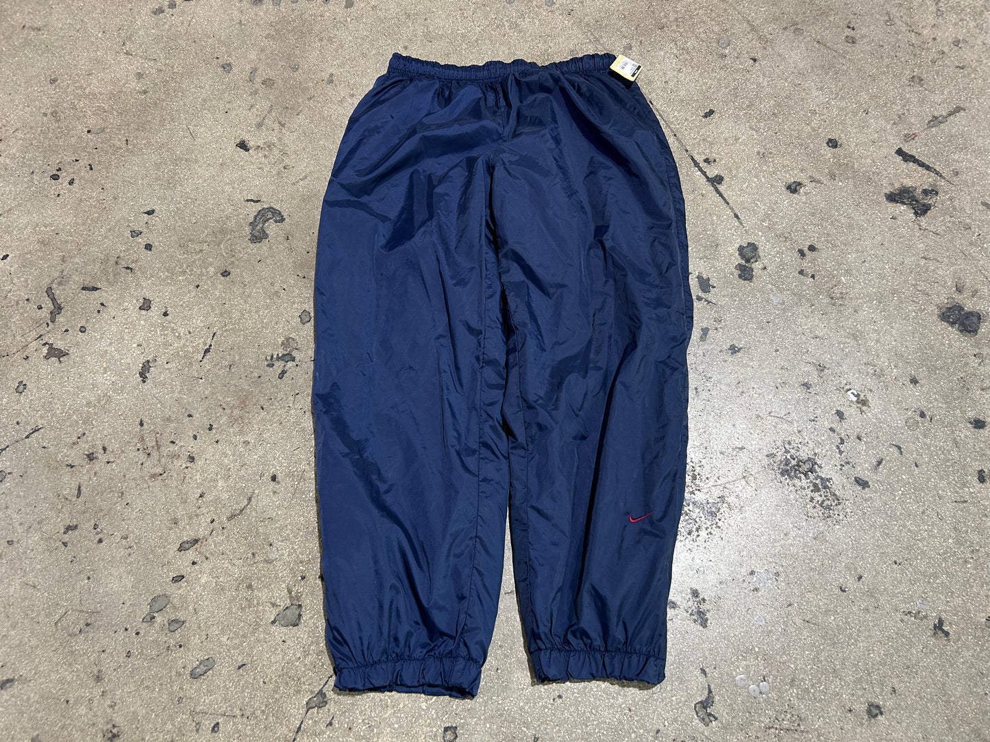 Nike Nylon Track Pants - Navy Size XL