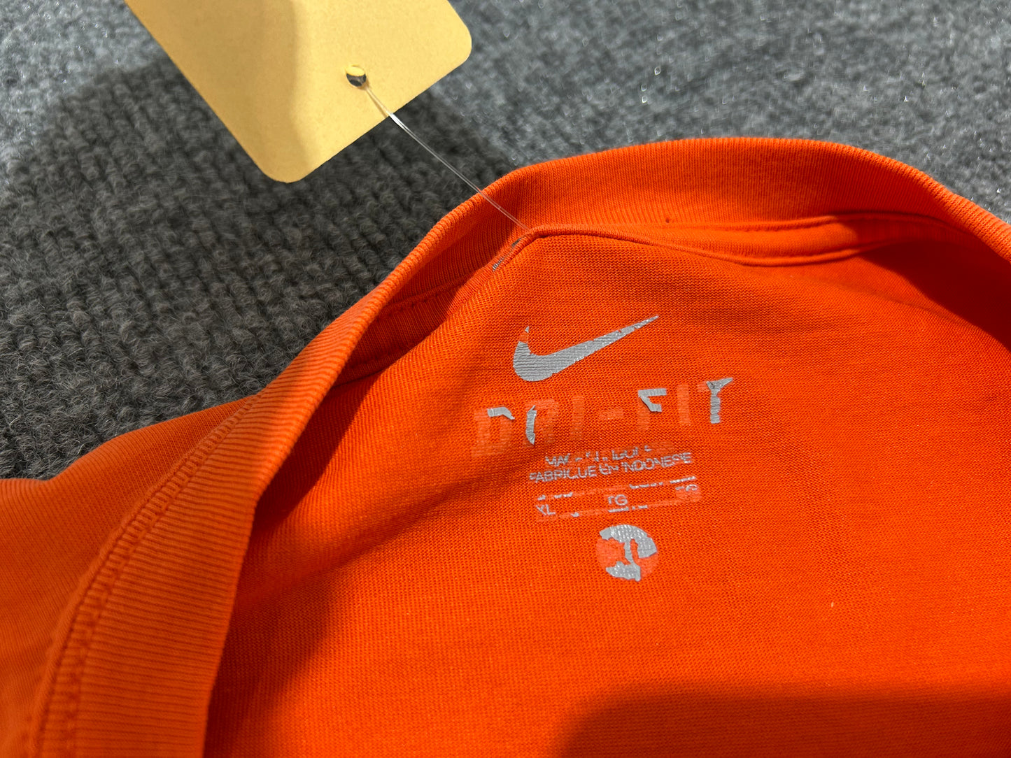 Nike UM Miami Hurricanes Wrap Around Tee - Orange Size XL