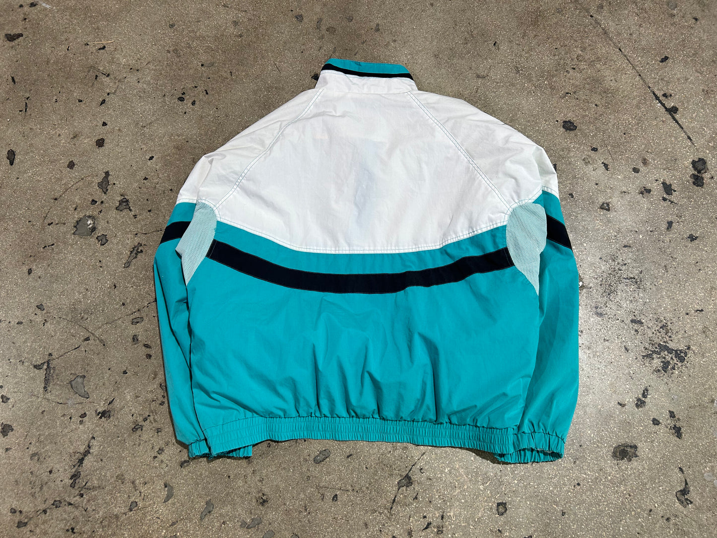 Starter Florida Marlins Windbreaker - White/ Teal Size XL