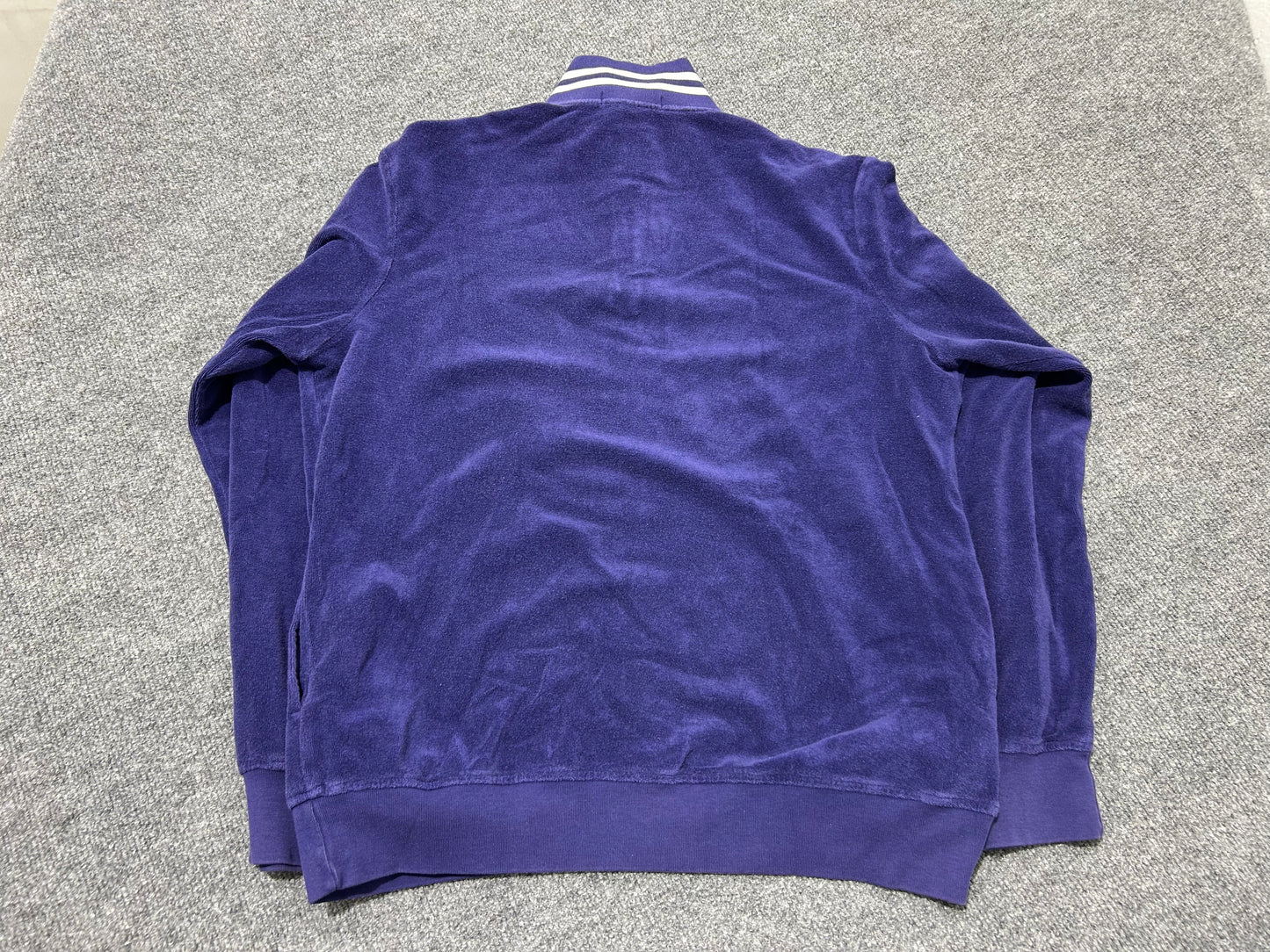Polo Ralph Lauren Quarter Zip Track Jacket - Navy Size Large