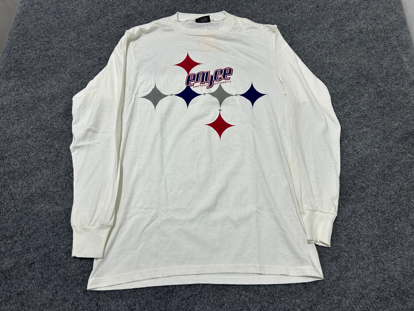 ENYCE Long Sleeve Tee - White Size Large