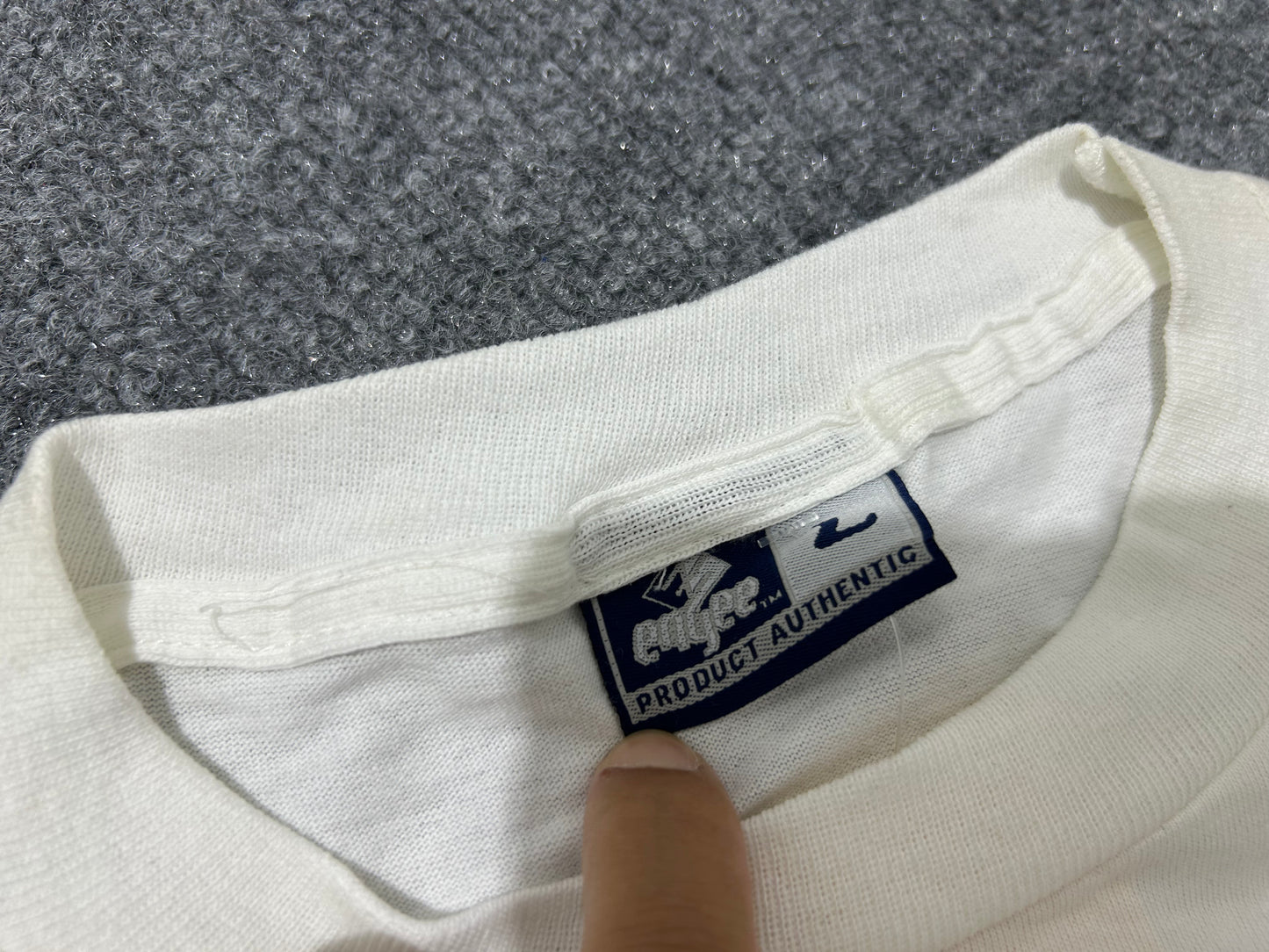 ENYCE Long Sleeve Tee - White Size Large