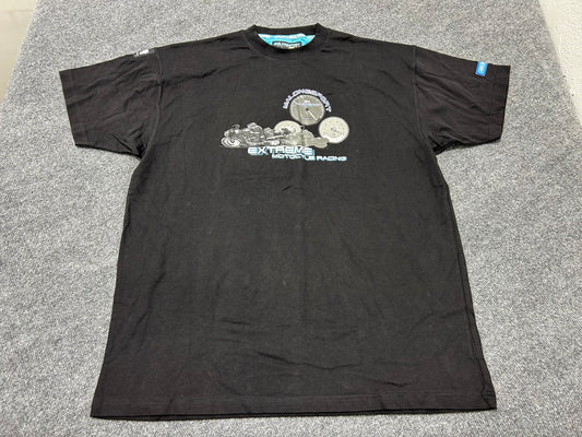 Extreme Motorcycle Racing Tee - Black Size XXL