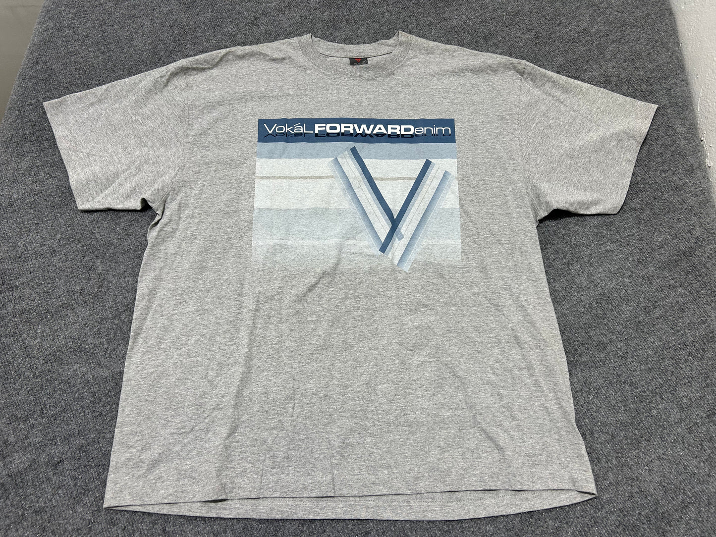 Vokal Forward Denim Tee - Gray Size XXL