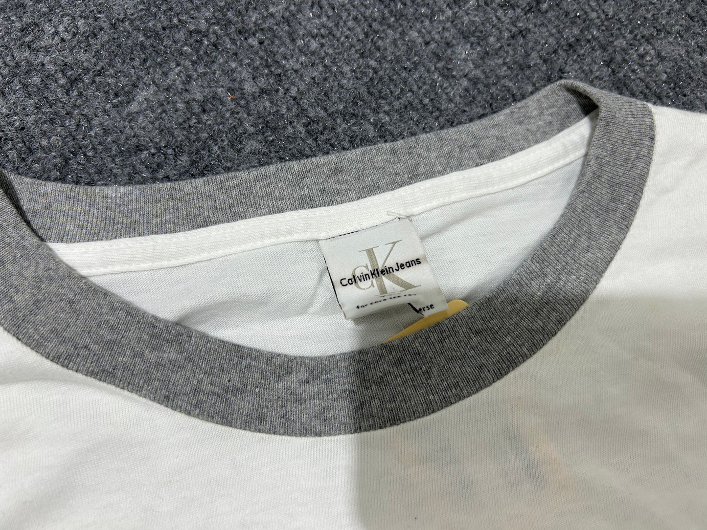 Calvin Klien Jeans Long Sleeve - White/Gray size XXL