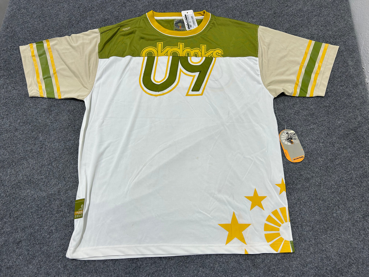 Akademiks Football Type Jersey - Olive/White Size Large