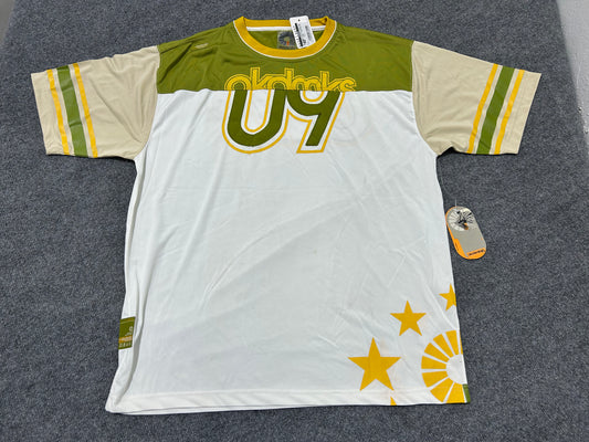 Akademiks Football Type Jersey - Olive/White Size Large