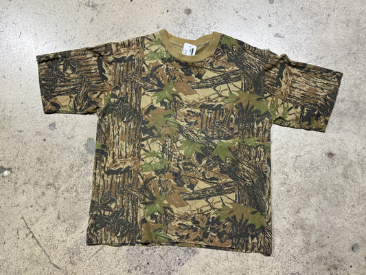 Realtree Cartoon Tree Pocket Tee - Camo Size XL