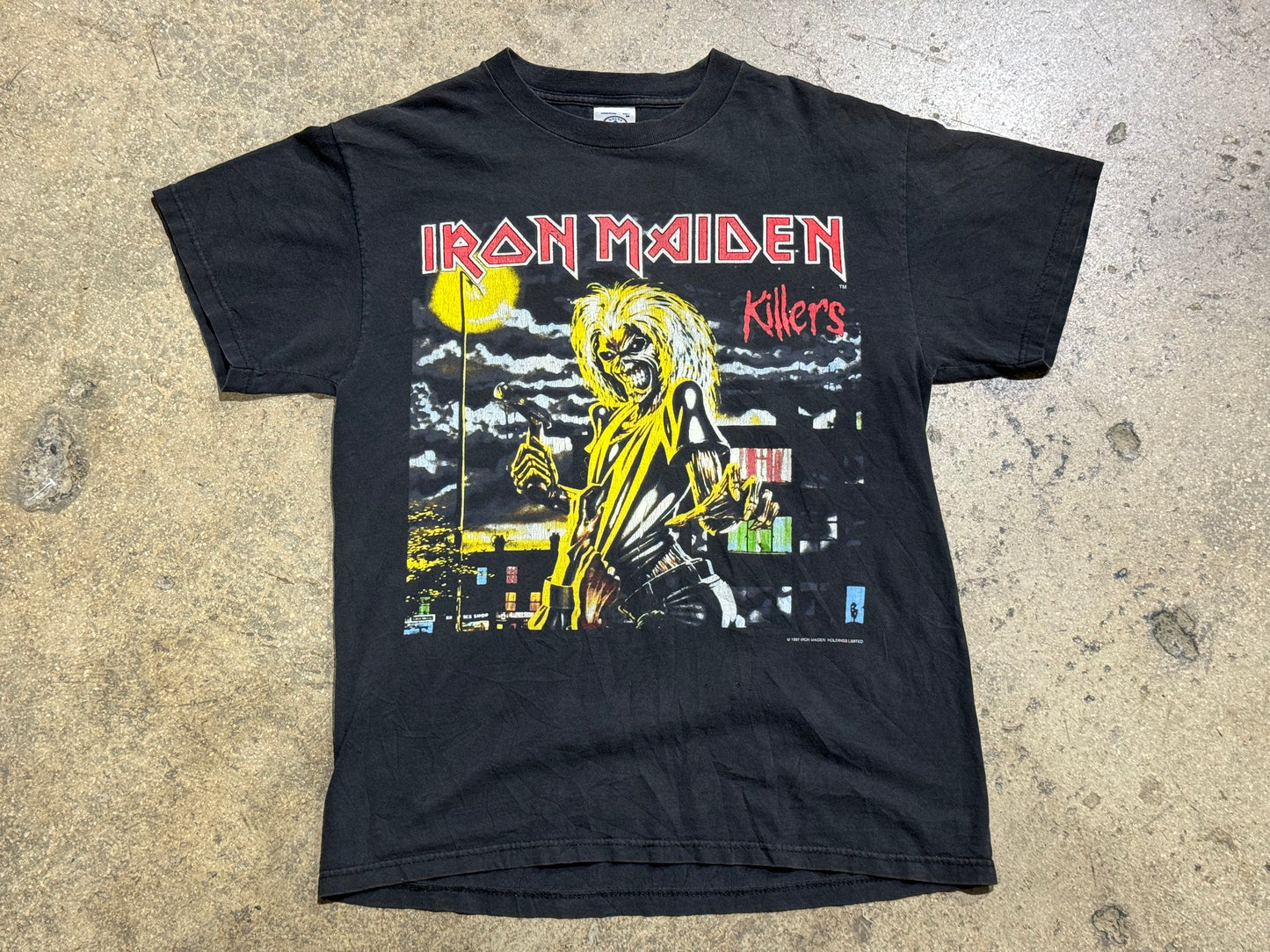 1997 Iron Maiden Killers Tee - Black Medium