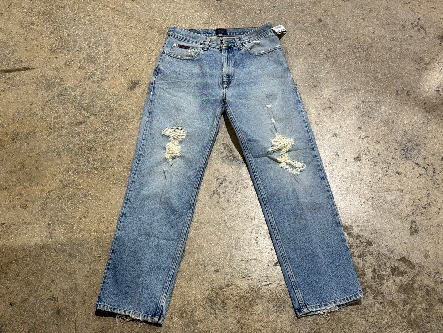 Tommy Jeans Distressed Denim - Light Wash Size 30