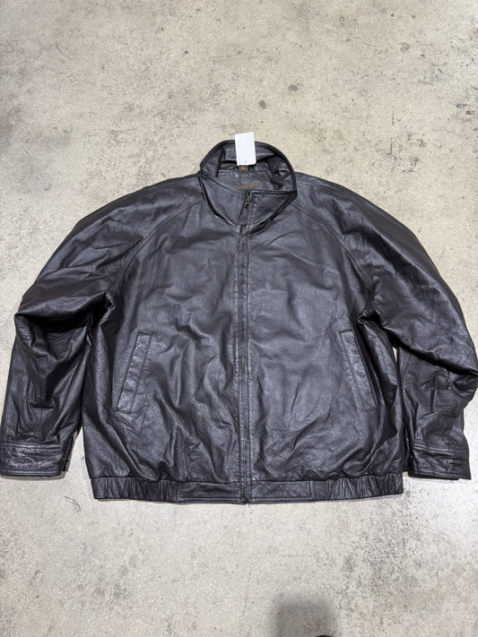 ST. Johns Bay Leather Jacket - Black Size XXL