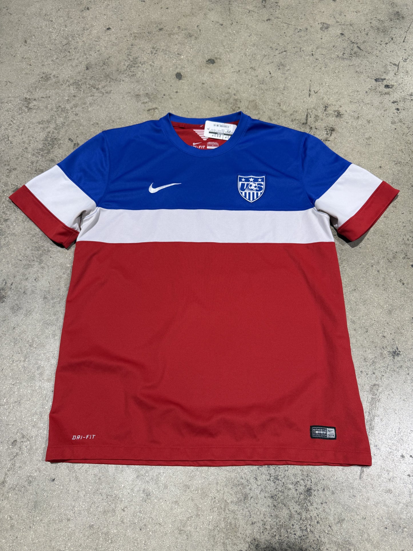 Nike 2014/2015 USA Soccer Away Jersey - Red Size Large