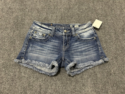 Miss Me Cutoff Shorts - Blue Size 28