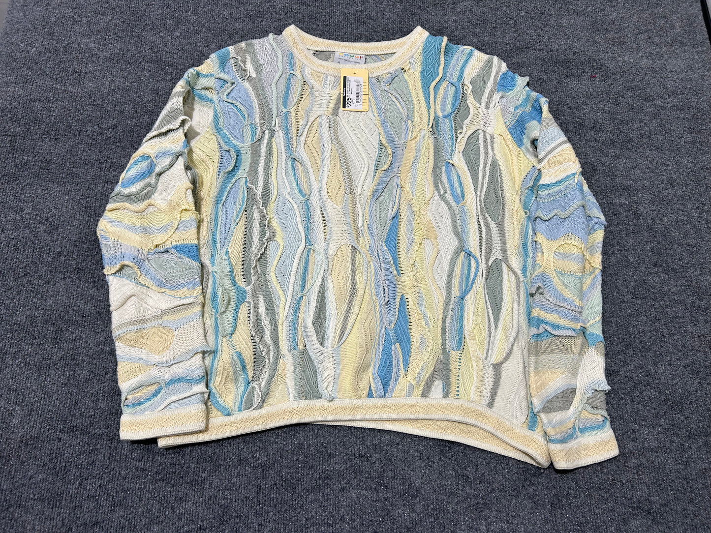 COOGI 3D Knit Sweater - Cream Multi Size Medium