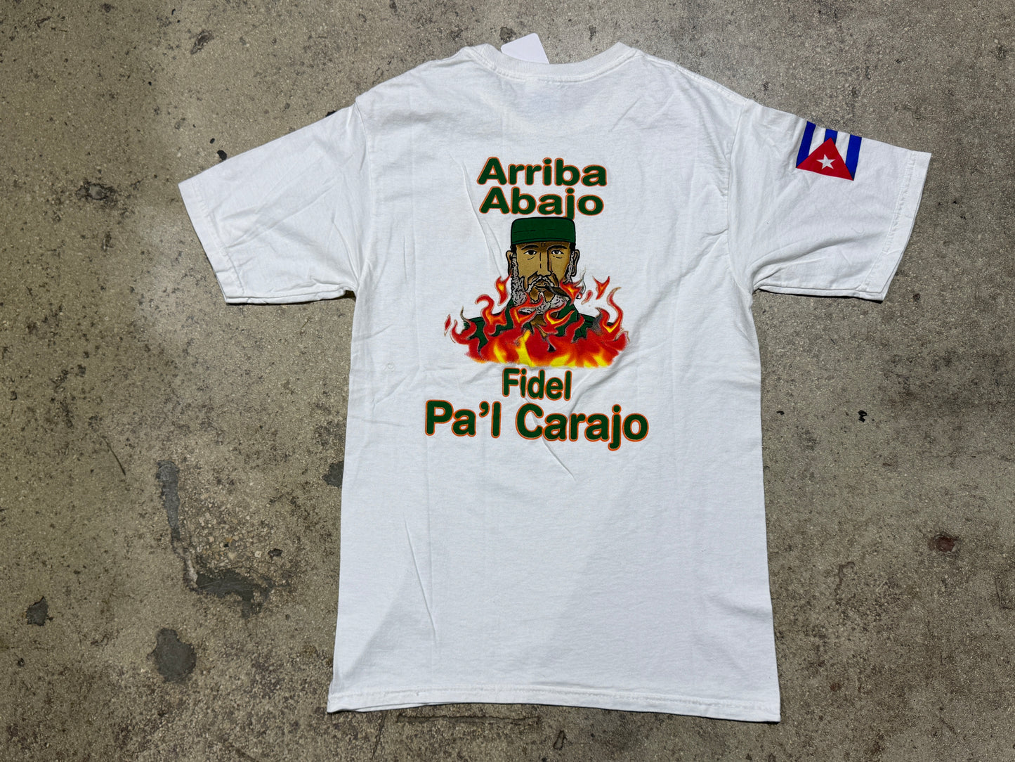 Cuba Si, Castro No Tee - White Size Small