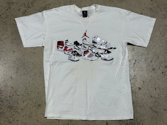 Jordan 1 Through XX Tee - White Size Large