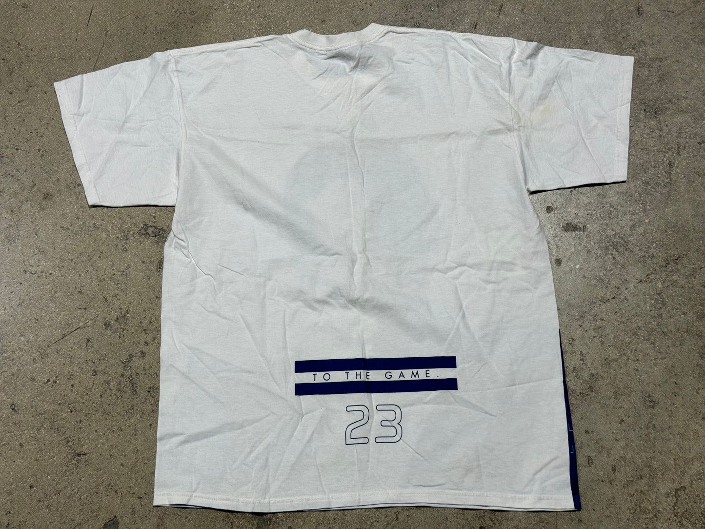 Jordan Much Respect AOP Tee - White/Blue Size XL