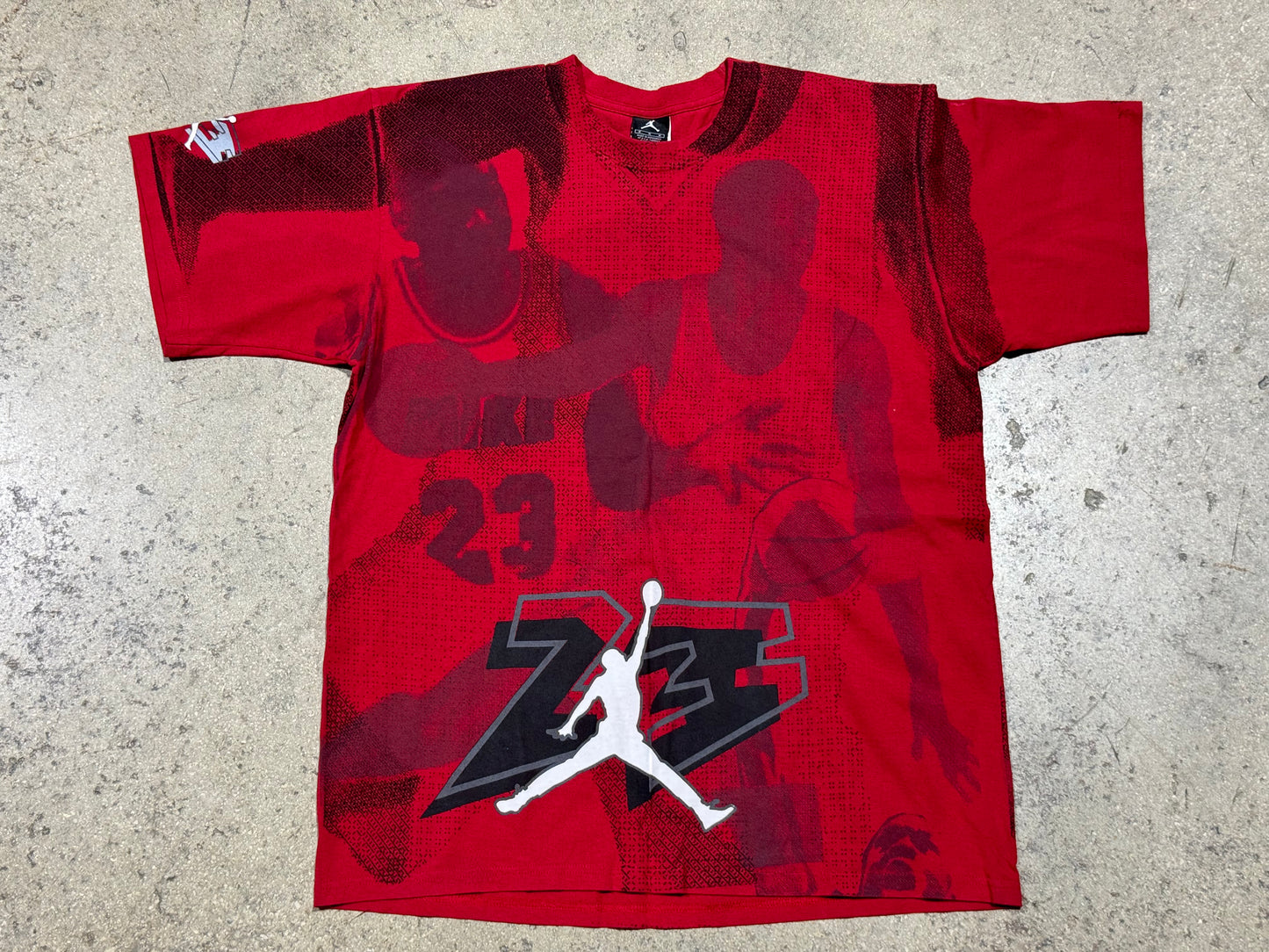 Jordan 8 AOP Tee - Red Size Medium