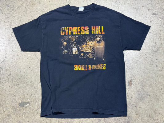 Cypress Hill Skull & Bones Tour Tee - Black Size XL