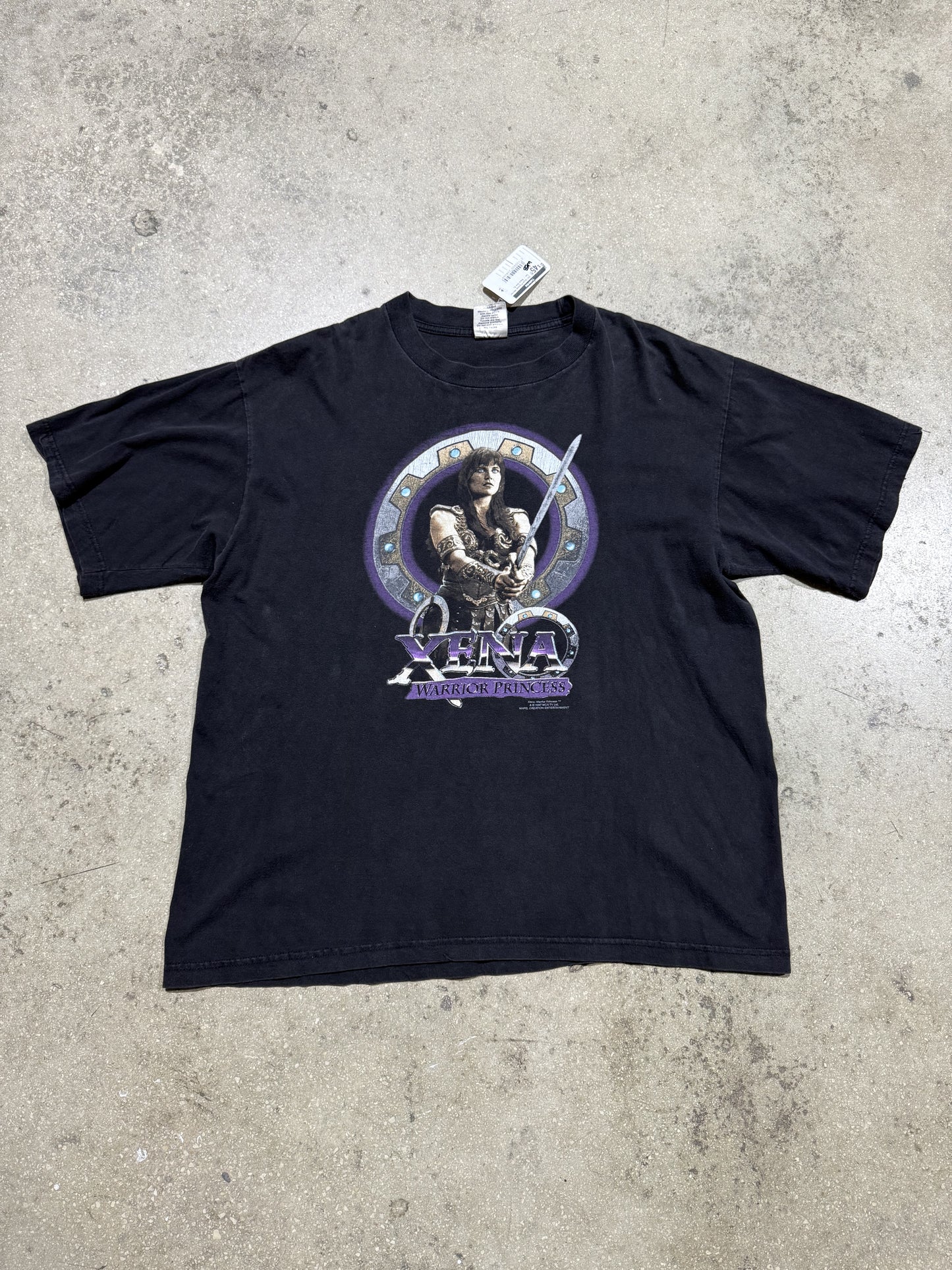 1997 Xena Princess Warrior Tee - Black Size XL