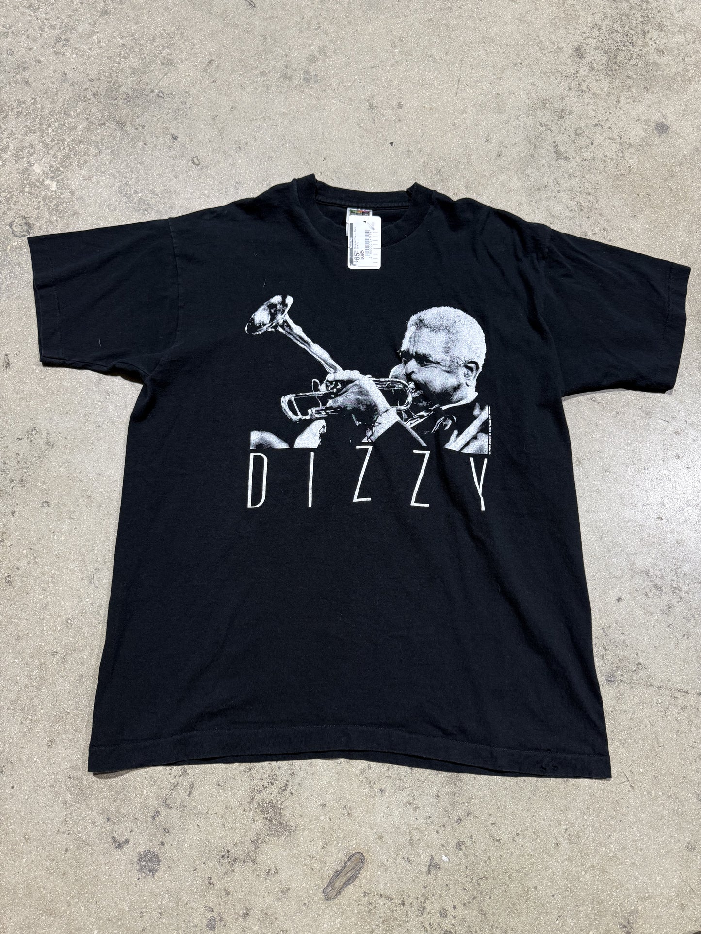 Dizzy Jazz Tee - Black Size XL