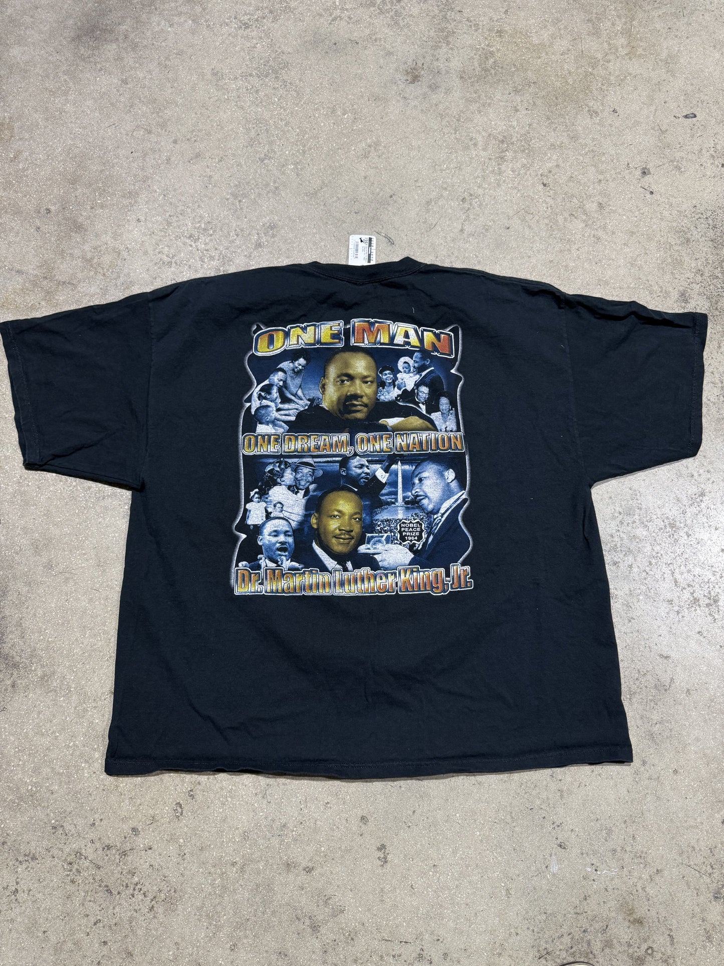 MLK One Man Can Make A Difference Tee - Black Size XXXL