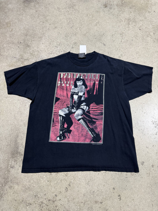 90s Betty Page Fantastique Tee - Black Size XL