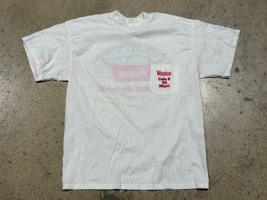 1992 Calle Ocho Winston Miami Tee - White Size XL