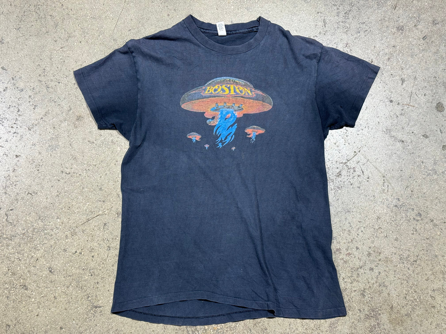 70s Boston UFO Tee - Black Size Large