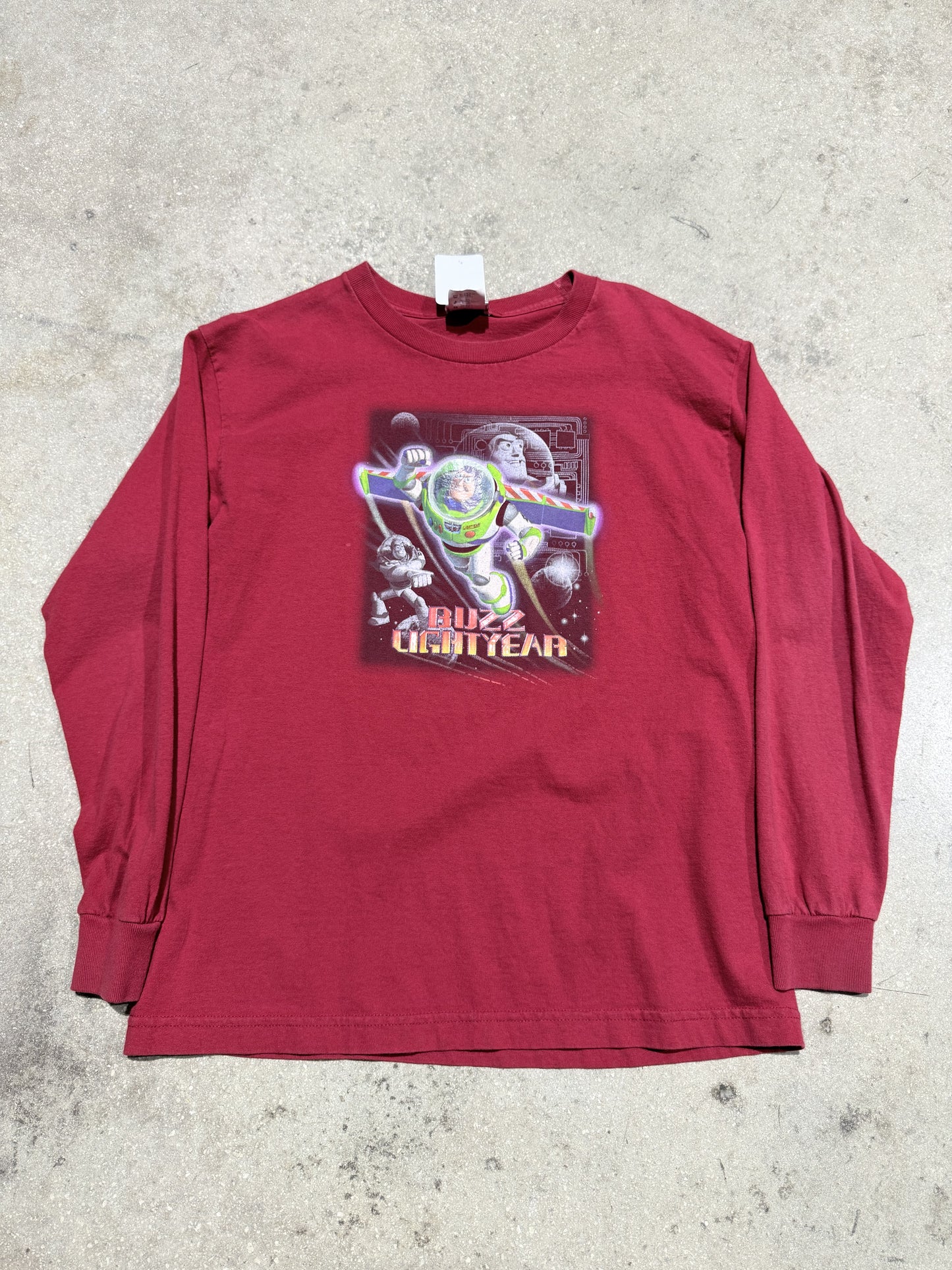 Disney Toy Story Buzz Lightyear Longsleeve Tee - Red Size Large