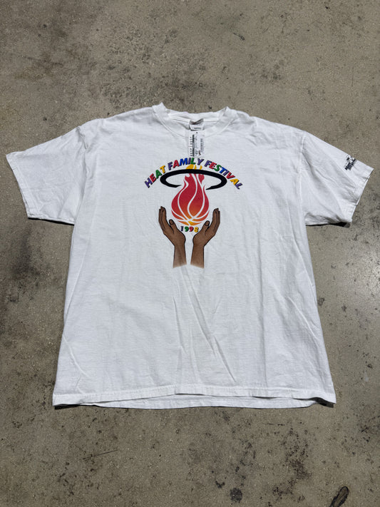 1998 Miami Heat Family Festival Tee - White Size XL