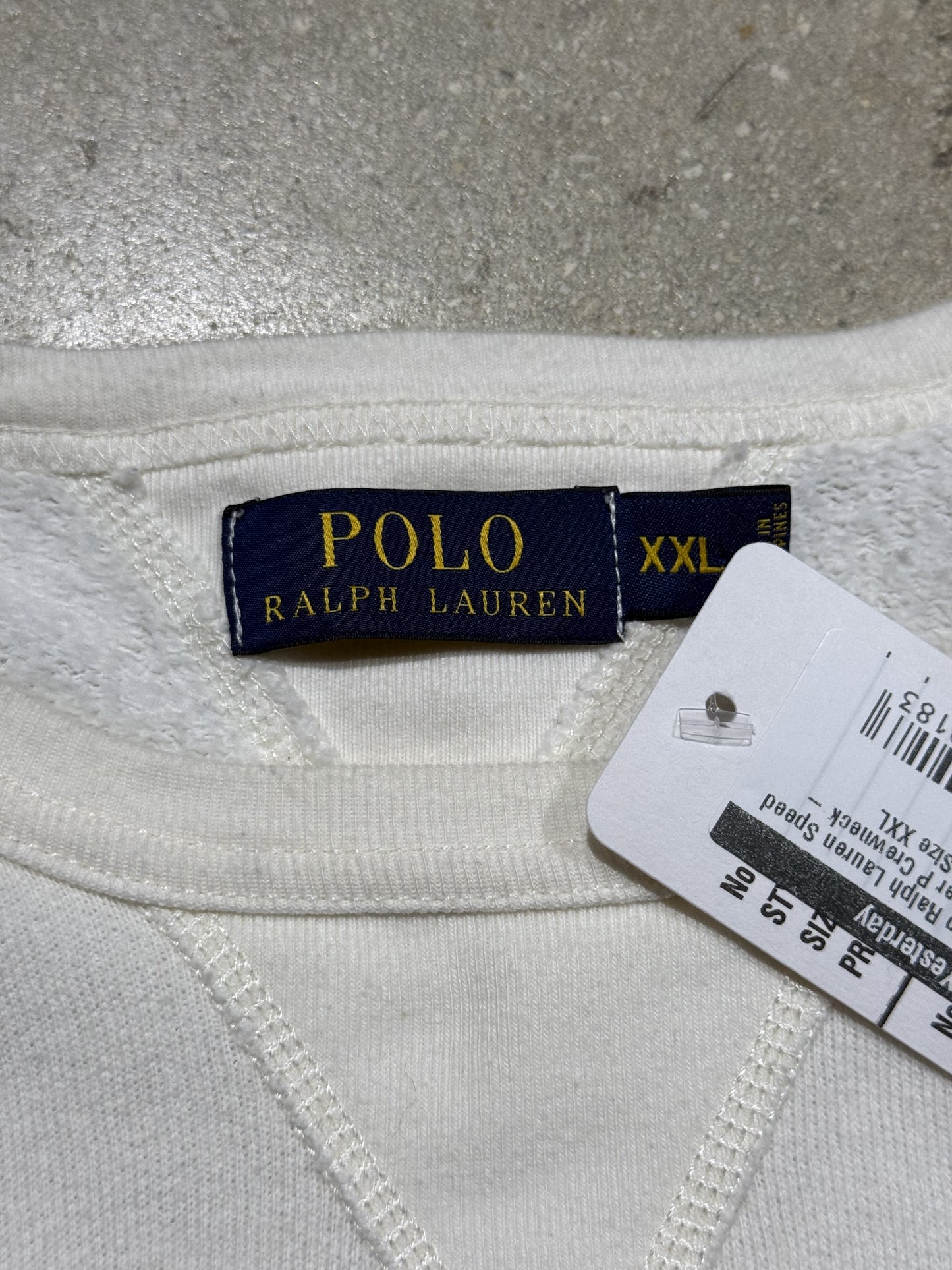 Polo Ralph Lauren Speed Chaser P Crewneck - White Size XXL