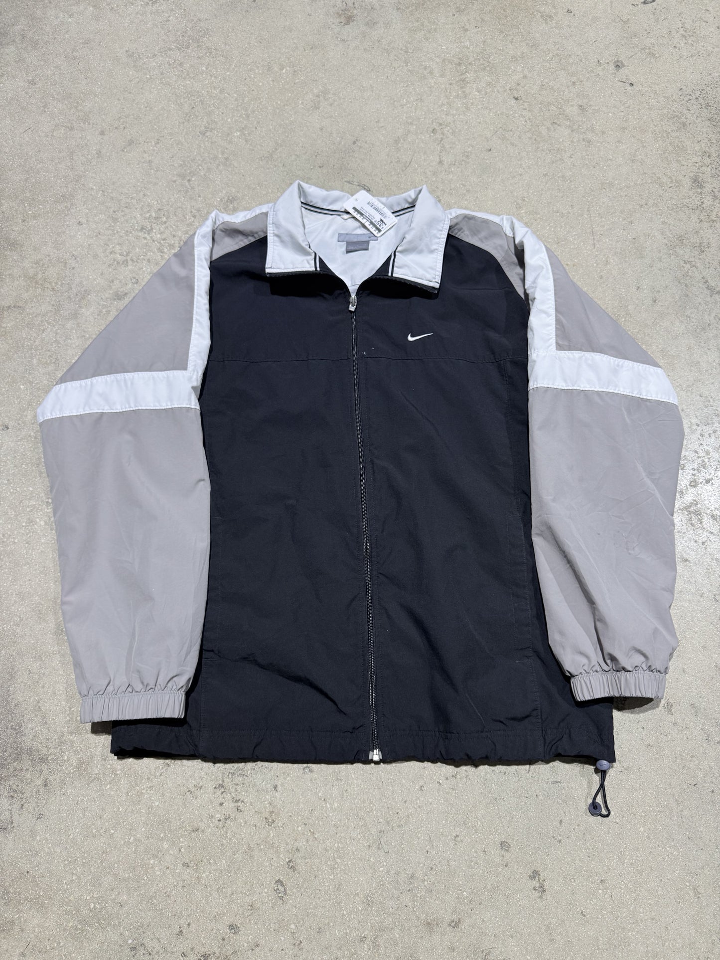 00s Nike Track Jacket - Black/Grey Size Large