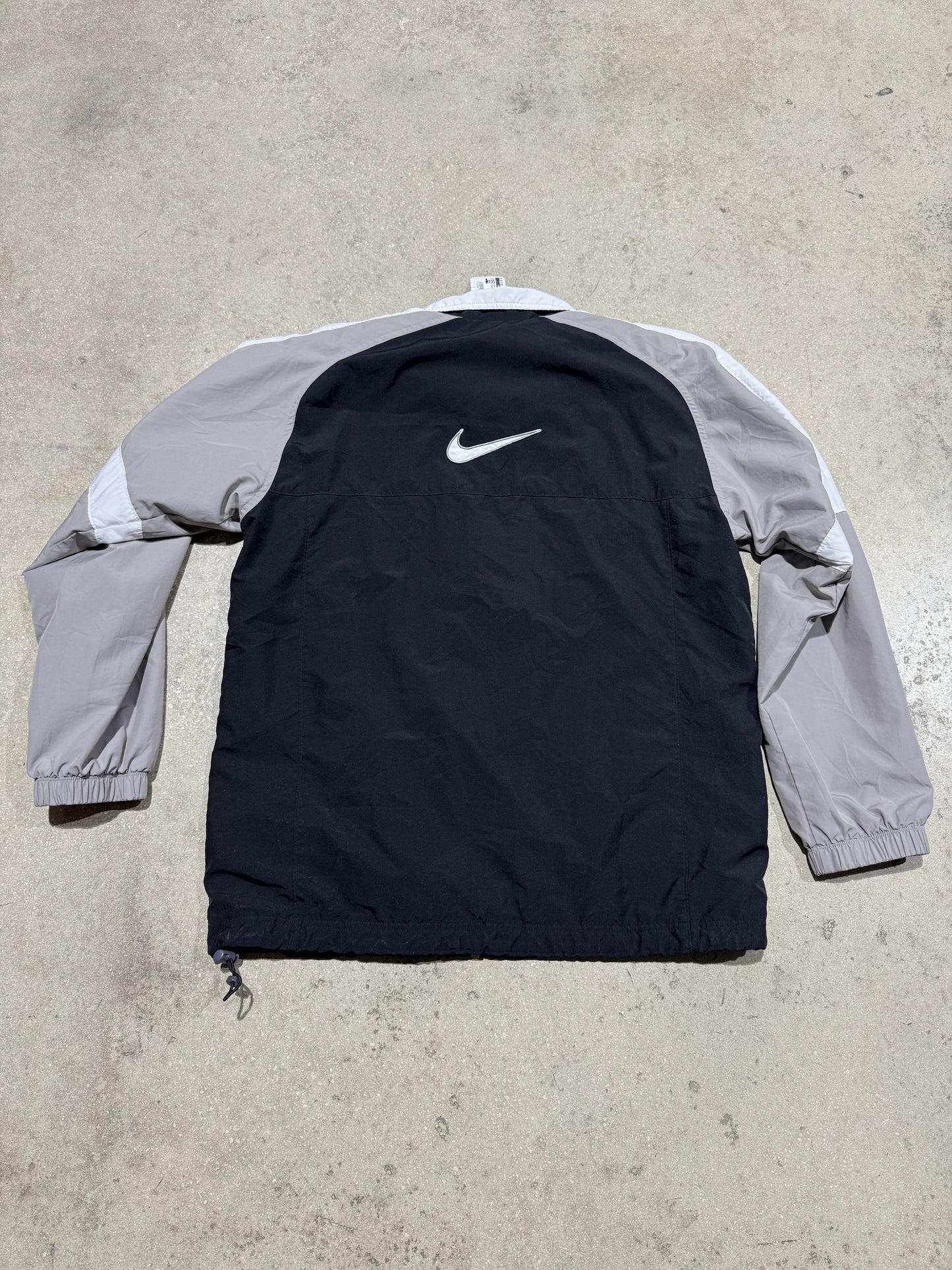 00s Nike Track Jacket - Black/Grey Size Large